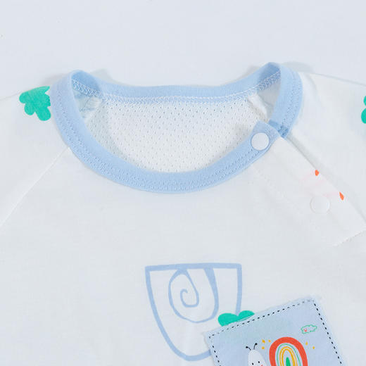 贝贝怡男宝宝短袖包屁衣夏季款新品婴儿爬服透气包屁衣（两件装）222B054
 商品图9