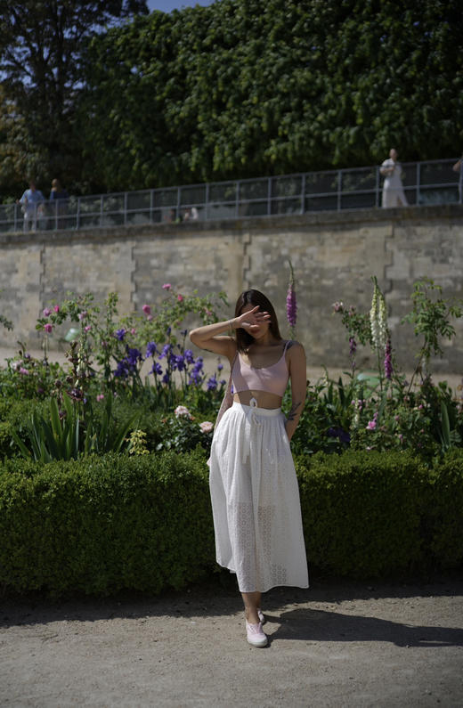 my skirt white cotton lace 商品图0