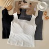 【买一送一！无痕螺纹背心】冰感黑科技螺纹背心，免穿文胸凉感面料 双层设计不跑杯 专柜品质 百搭通勤夏季必备显瘦单品 商品缩略图4