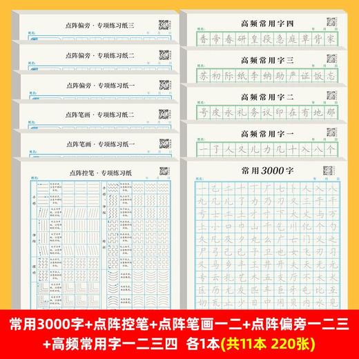 【好写好练】楷书笔画点阵控笔训练常用3000字硬笔书法成人大学生正楷速成临摹练字贴 商品图7