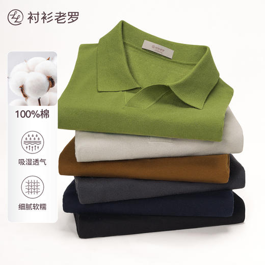 [如新系列] 断码清仓精梳棉针织Polo衫237X0S601S 商品图0