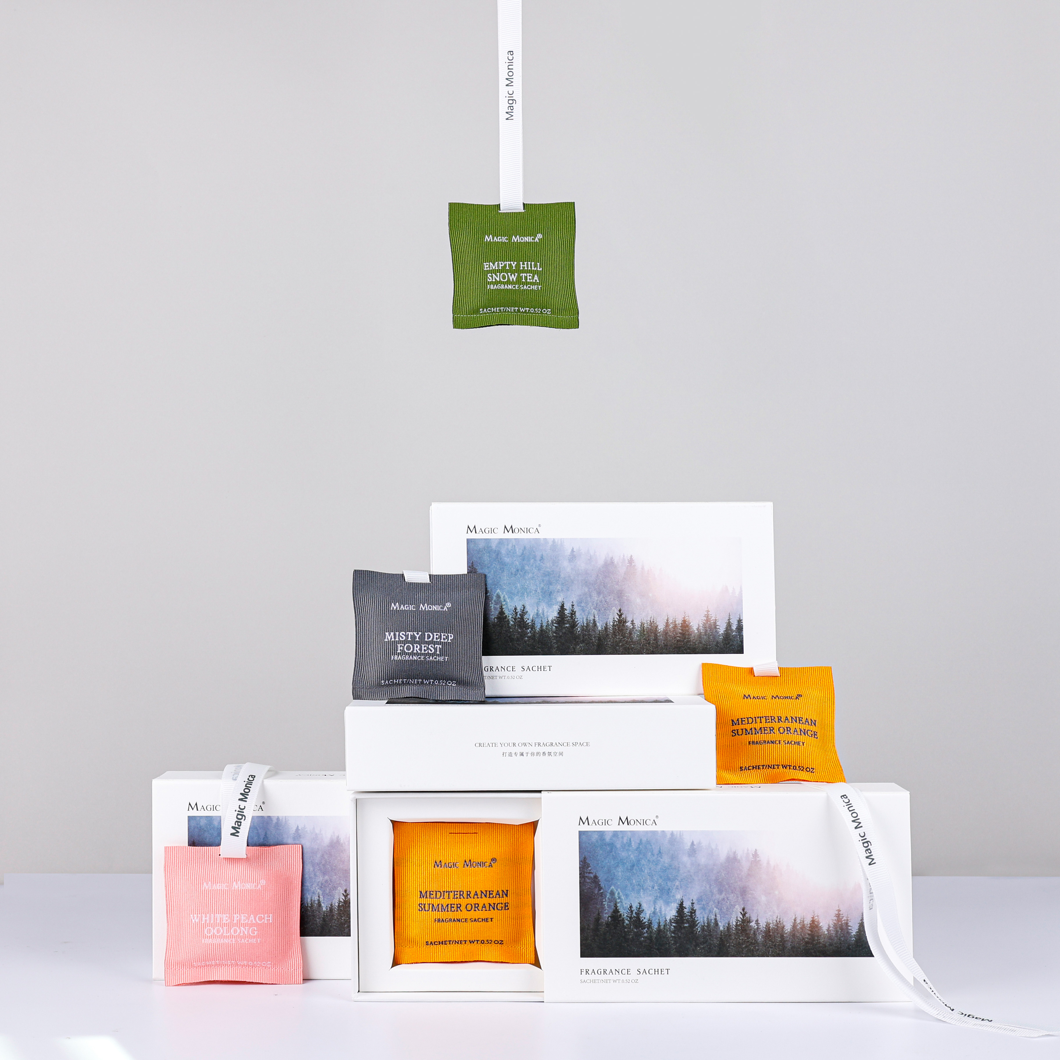 呼吸四季自然系列特调车载香薰  古法精粹精油，持久留香 淡雅耐温 轻奢环保材料 礼盒装