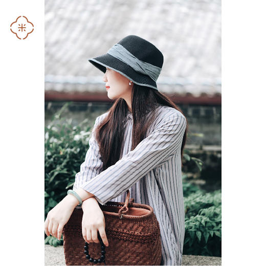 米马成衣  桑蚕丝飘带斜襟真丝上衣 上身比挂着好看~ 商品图3