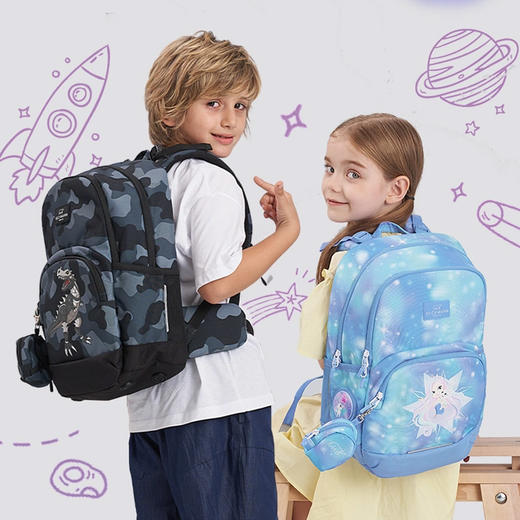 20L | 挪威Beckmann贝克曼 轻量系列 儿童背包女男孩1-3年级小学生减负护脊书包 商品图0