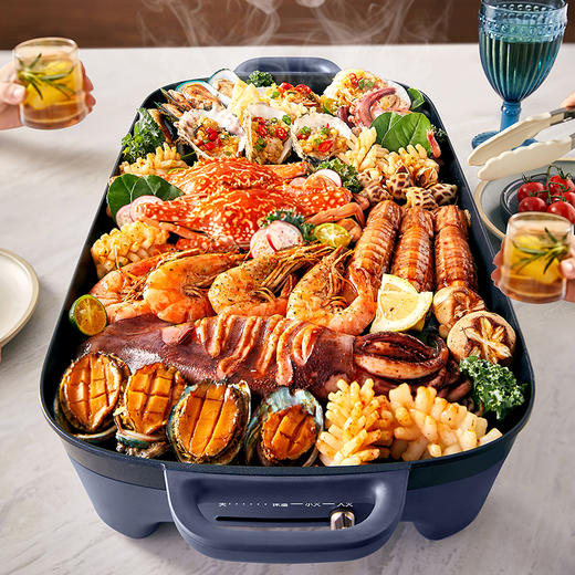 【小程序】小熊电烤炉(电烤盘) DKL-E20U1 蓝色 木铲 商品图4