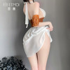 霏慕 西部女郎前开襟绑带套装6611 中式复古风汉服性感制服透明情趣内衣挂脖束腰露背包臀短裙女式睡衣 商品缩略图9