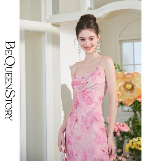 【孤品样衣，不退不换】  【花前月下】气质优雅显瘦鱼尾摆连衣裙夏季新款 商品图2