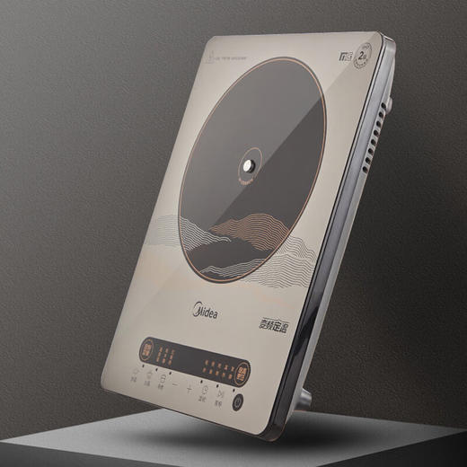 美的（Midea） 电磁炉变频定温一体面板4D防水2200W家用恒匀火精细烹饪电磁灶 MC-22RB01 商品图0