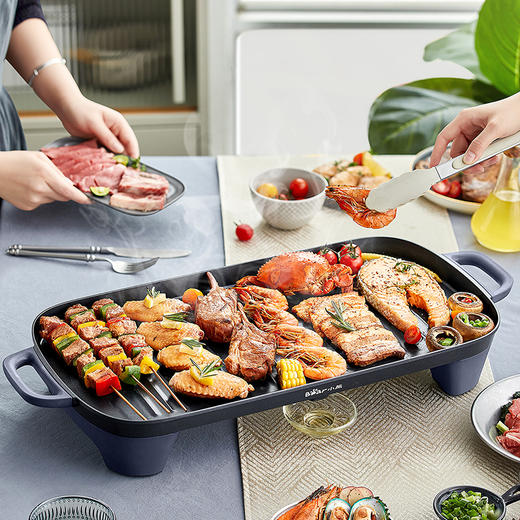 【小程序】小熊电烤炉(电烤盘) DKL-E20U1 蓝色 木铲 商品图3