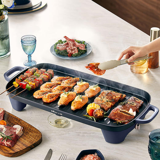 【小程序】小熊电烤炉(电烤盘) DKL-E20U1 蓝色 木铲 商品图2