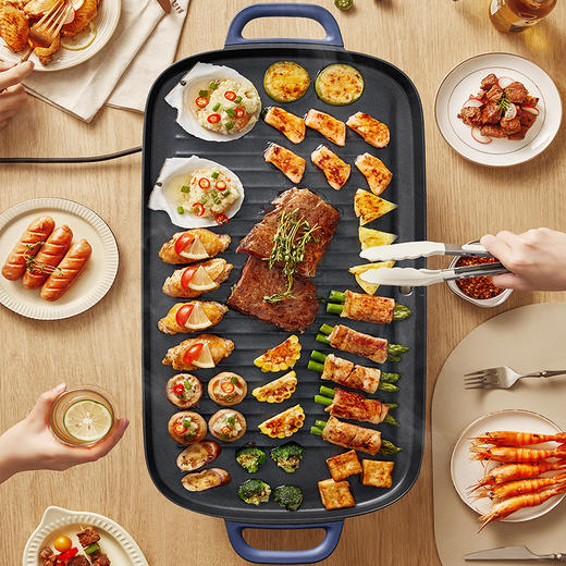 【小程序】小熊电烤炉(电烤盘) DKL-E20U1 蓝色 木铲 商品图8