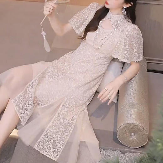 裁缝学苑AS53 中式改良旗袍连衣裙纸样蕾丝裙子女装打版裁剪板图 商品图3