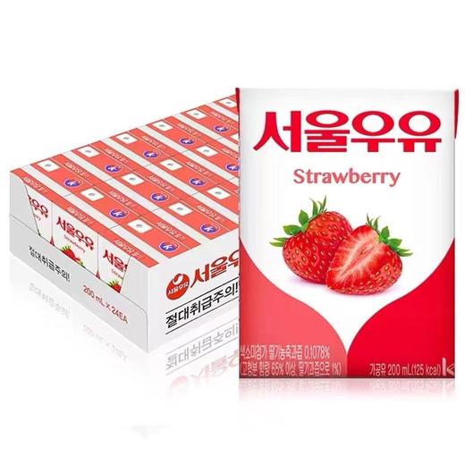 首尔牛奶草莓(200ml*24)서울우유 딸기 商品图0