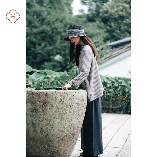 米马成衣  桑蚕丝飘带斜襟真丝上衣 上身比挂着好看~ 商品图2