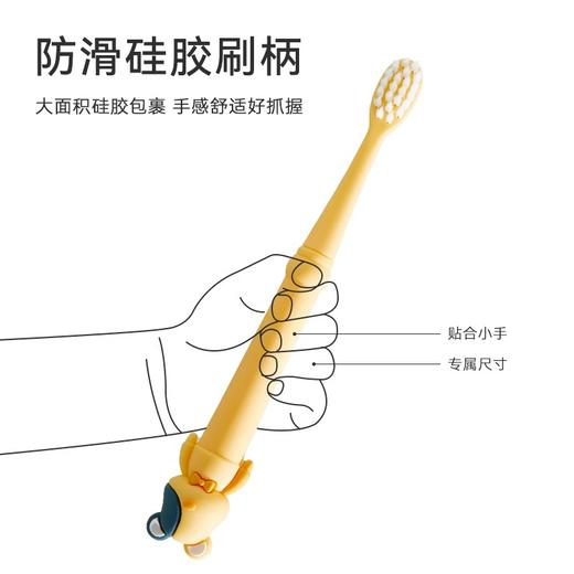 儿童牙刷婴幼儿0-1-2-3到6一12岁半以上婴儿宝宝软毛专用刷牙牙膏 商品图4