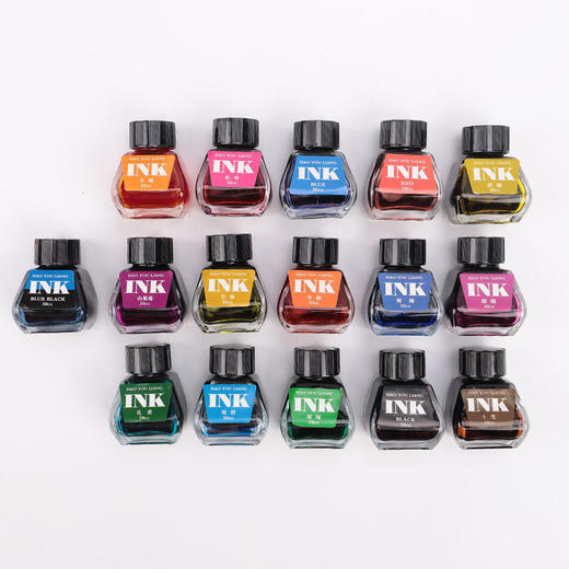 书行非碳素彩色墨水钢笔用黑色红墨水蓝墨水INK-30ML可选顺滑不堵笔尖 商品图2