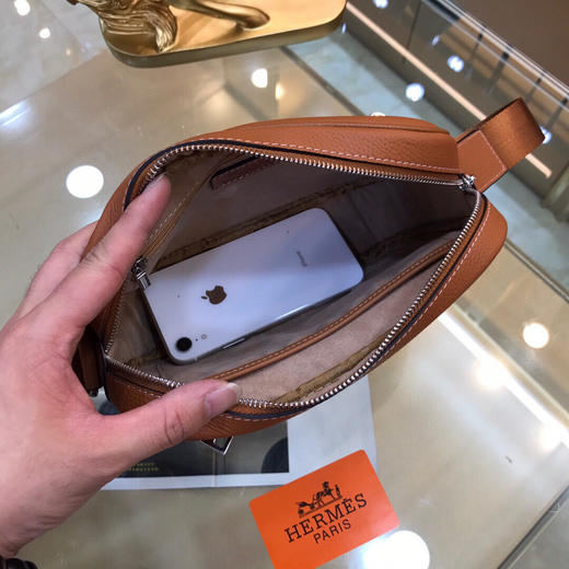 夏季特惠💰590 爱马仕高级定制 男士单肩包系列6608-3 商品图7