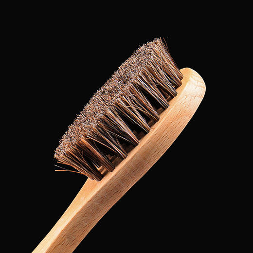 榉木马毛刷手柄刷清洁刷鞋刷上油打蜡刷 商品图2