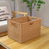 复古收纳筐藤编桌面编织篮子家用抽屉玩具零食杂物整理储物 商品缩略图0