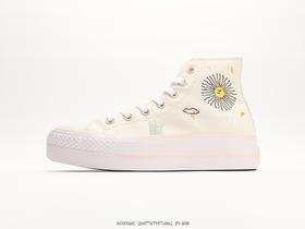 匡威Converse All Star Lift厚底太阳花刺绣帆布鞋A03516C女鞋