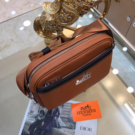 夏季特惠💰590 爱马仕高级定制 男士单肩包系列6608-3 商品图5