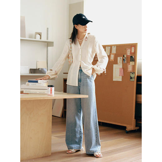 Even Vintage |法式浪漫 原创流苏精zhi上衣设计感衬衫女半裙套装 商品图1