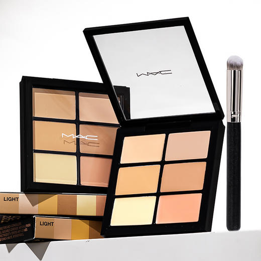 MAC魅可6色遮瑕盘Light遮盖斑点脸部泪沟黑眼圈痘印六色遮暇膏【CDF】 商品图0