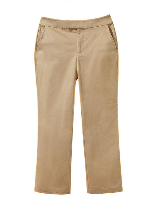 YX【现货7天】休闲裤女烟管裤春季2024新款卡其色直筒裤西装裤九分裤长裤子 商品图4