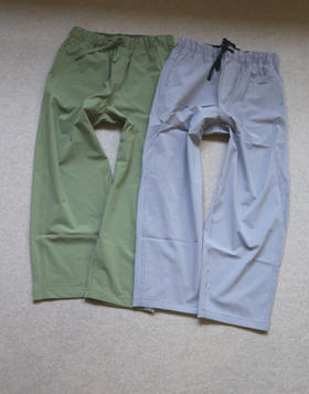 继续 久等了噻 哈！女段 AKR 速干梭织料 微锥小阔筒 九分 休闲裤 2色入