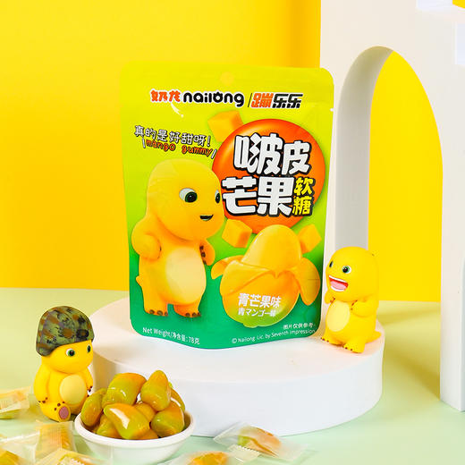 奶龙蹦乐乐系列啵皮软糖70g 商品图0