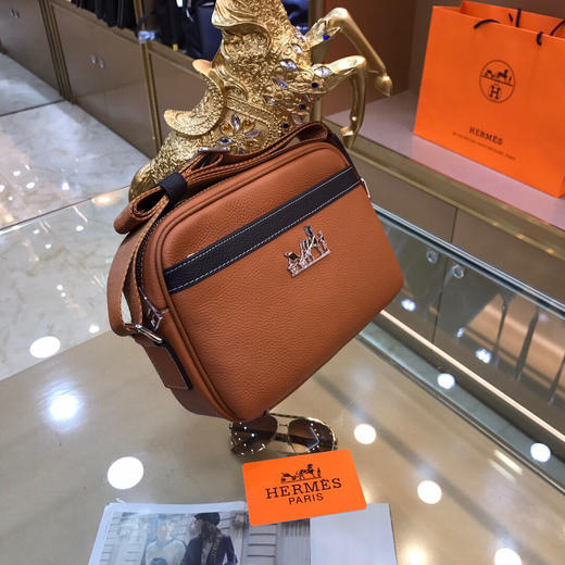 夏季特惠💰590 爱马仕高级定制 男士单肩包系列6608-3 商品图2