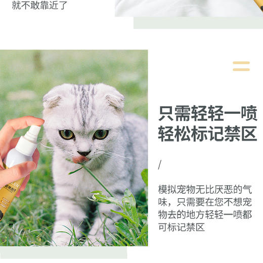 宝莱美露禁区喷剂120ml 防宠物上床乱尿驱赶喷雾剂 商品图4