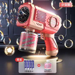 【儿童全自动电动加特林恐龙太空小钢炮泡泡机】出泡量大，电动出泡炫彩灯光，造型圆润，一键开启泡泡之旅 商品图13