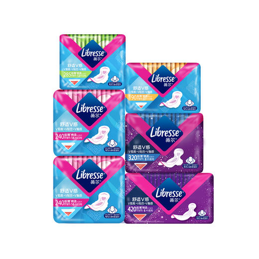 Libresse薇尔V感卫生巾日夜大套组共80片装 商品图14