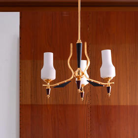 伽罗 JALO Art Deco风格蛋白石黄铜吊灯3头5头（AD02款）