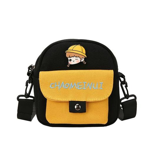 【包包女斜挎百搭帆布包】女斜挎韩版女学生卡通软妹ins学生斜挎小包卡通图案、软妹风格，趣味十足。不仅是学生族必备，更是逛商场、旅游的必备伴侣。 商品图8