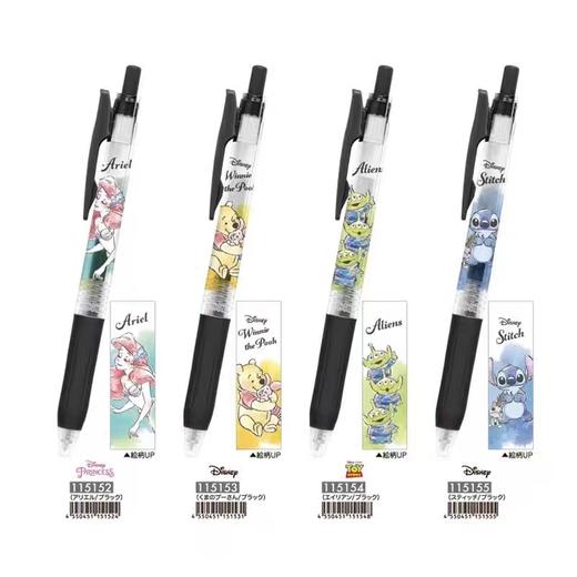 日本ZEBRA斑马新款迪士尼限定款JJ15中性笔米奇唐老鸭维尼熊人鱼公主长发公主 商品图2