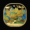 【现货】中国十大名画系列-千里江山图立体浮雕彩色荧光纪念章（10枚） 商品缩略图4