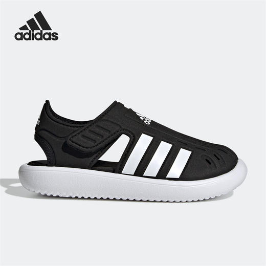 5折【自营】adidas/阿迪达斯   夏季儿童经典运动休闲轻便魔术贴包头凉鞋 GW0384 商品图0