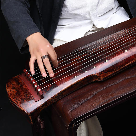 纯生漆古琴 百年老杉木老桐木收藏演奏古琴 纯手工制作七弦琴乐器【买古琴送古琴视频课程及线上社群答疑服务】 商品图2