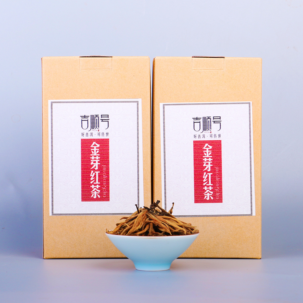 【买1送1】2025滇红茶蜜香大金芽吉顺号高档红茶 大金芽蜜香型滇红茶100g/盒
