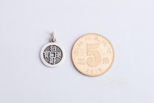 矩德泉坊 纯银手作   招财进宝黄金万两（1.2厘米挂扣版）670 商品图6