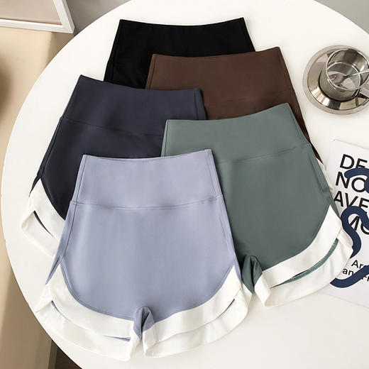 【买一送一 可外穿的潮流安全裤】撞色拼接三分短裤 女夏季外穿薄款带底裤高腰芭比无尴尬线鲨鱼裤安全裤 商品图8