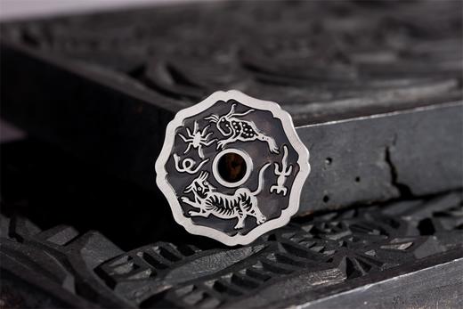 矩德泉坊 纯银手作   驱邪降福（花边2.8厘米版）655 商品图6