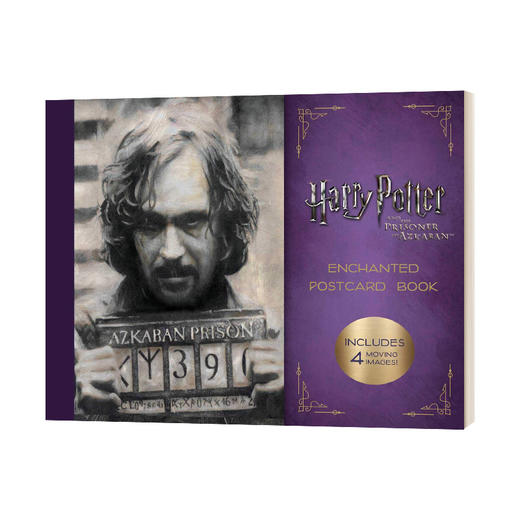 英文原版 Harry Potter and the Prisoner of Azkaban Enchanted Postcard Book 哈利波特周边 哈利波特与阿兹卡班 英文版书籍 商品图0