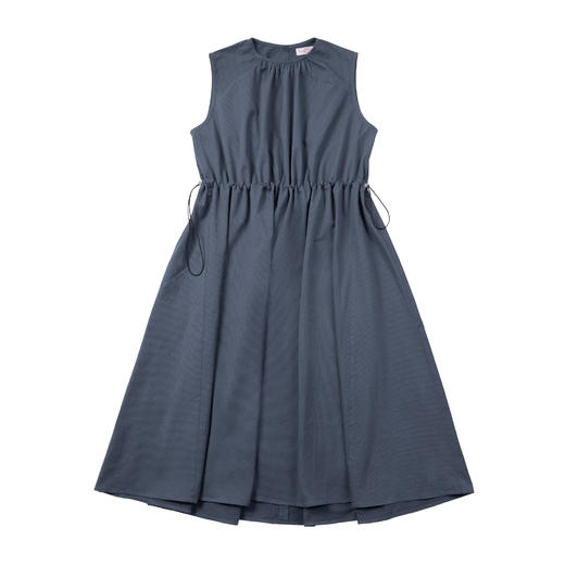 马登女装 美式休闲无袖纯色连衣裙夏季少女感海边度假小众设计长 商品图6