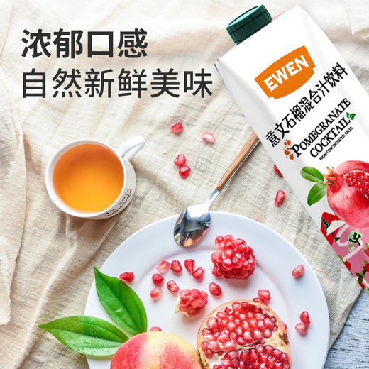 塞浦路斯进口EWEN意文石榴汁 1L/盒 商品图4