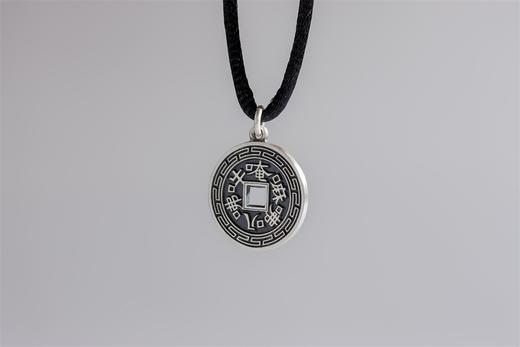 矩德泉坊 纯银手作   六字真言（1.7厘米挂扣版）657 商品图3