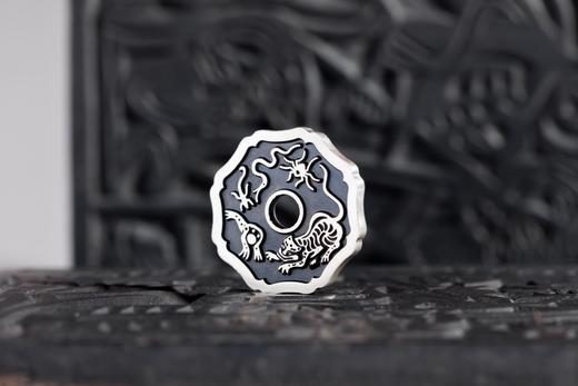 矩德泉坊 纯银手作   驱邪降福（花边2.8厘米版）656 商品图4