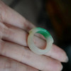 岁月拾遗 少‮的见‬清代‮蝙雕‬蝠‮绿飘‬马鞍戒 戒指 商品缩略图2